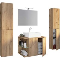 Badmöbelkomplettset mit Becken in modernem Design 151 cm hoch (vierteilig) von Brandolf