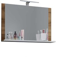 Badspiegel mit Ablage in modernem Design optionale Aufbau Leuchte von Brandolf