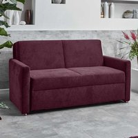 Doppelschlafsofa modern in Dunkellila 165 cm breit von Brandolf