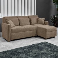 Eckbettsofa in Taupe drei Sitzplätzen von Brandolf