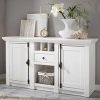 Esszimmer Sideboard mit Weinfach Pinie Weiß von Brandolf