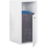 Kleiner Wäschesammler Schrank in Weiß 74 cm hoch - 40 cm breit von Brandolf