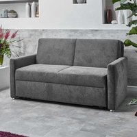 Modernes 2er Schlafsofa in Anthrazit Faltmechanik von Brandolf