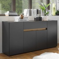 Modernes Sideboard in Anthrazit und Wildeiche Optik 170 cm breit von Brandolf