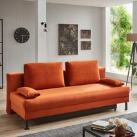 Modernes Zweisitzer Sofa in Kupferfarben Federkern von Brandolf