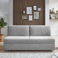 Silbergraues Schlafsofa mit Faltmechanik Made in Germany von Brandolf