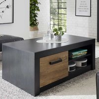 Sofatisch in Schwarz und Kastanienfarben 110 cm breit von Brandolf