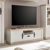 TV Lowboard im Landhaus Design Pinie Weiß von Brandolf