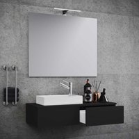 Waschplatz Set modernes Design in Schwarz die Wandmontage (zweiteilig) von Brandolf