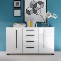 Wohnzimmer Sideboard in Weiß Hochglanz 150 cm von Brandolf