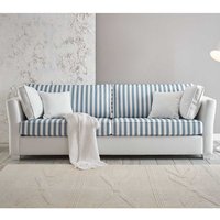 Wohnzimmer Sofa gestreift in Blau und Weiß Landhausstil von Brandolf