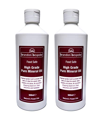 Brandon Bespoke Reines Mineralol - Scneidebrett Ol - Holz, Schiefer oder Stein - 1 Liter von Brandon Bespoke