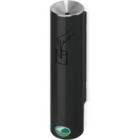 VAR® Sicherheits Ascher, selbstlöschend, Wand- oder Rohrbefestigung, schwarzgrau von VAR®