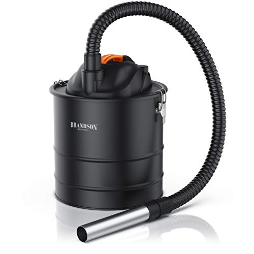 Brandson - 2 in 1 Aschesauger Kaminsauger 1200W - 20 L Volumen – mit Hepafilter und Vorfilter – Asche Ruß Staubsauger für Kamin Grill Ofen - Saug- und Blasfunktion – metallverstärkter Saugschlauch von Brandson