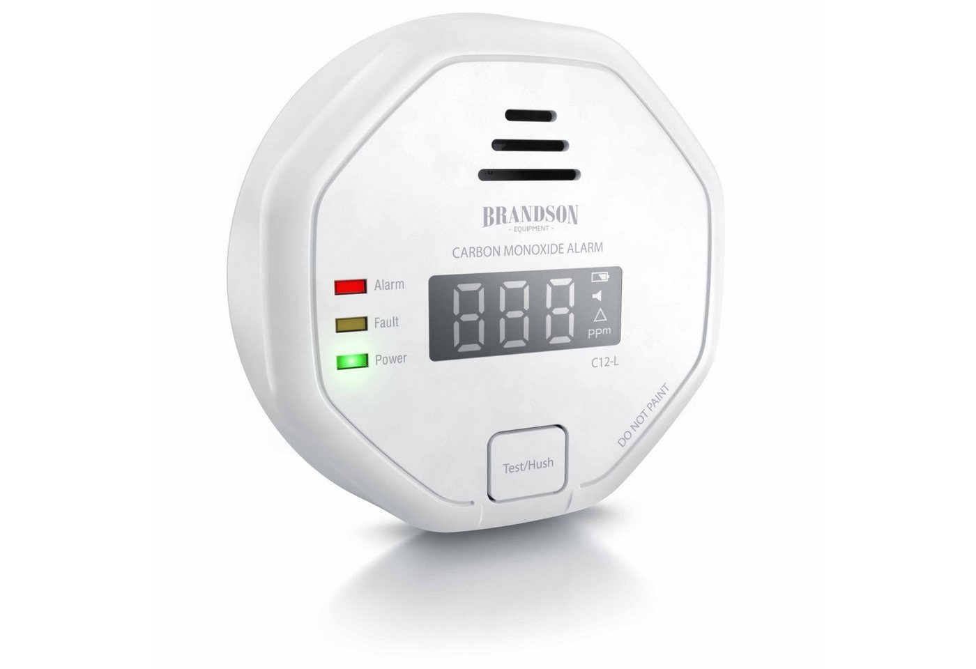 Brandson CO-Melder (Kohlenmonoxid Melder mit LCD Display, CO Alarm, 7-10 Jahre Batterie) von Brandson