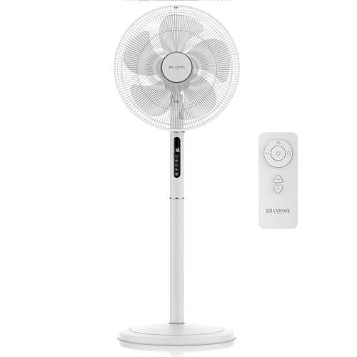 Brandson - DC Standventilator energiesparend ECO - Preisträger 2025 - sehr leise - mit Fernbedienung - Brushless Silent Motor - Oszilation 80° - Ventilator Timer – 12 Stufen Brandson - DC Standventilator energiesparend ECO - Preisträger 2025 - sehr leise - mit Fernbedienung - Brushless Silent Motor - Oszilation 80° - Ventilator Timer – 12 Stufen von Brandson