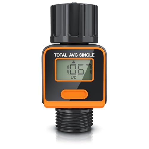 Brandson - Wasserzähler Digital, Durchflussmesser, Bewässerungscomputer, Wasseruhr für den Garten 4 Modi zur Kontrolle des Wasserverbrauchs, Wassermengenzähler, Innen und Außeneinsatz IPX6 Brandson - Wasserzähler Digital, Durchflussmesser, Bewässerungscomputer, Wasseruhr für den Garten 4 Modi zur Kontrolle des Wasserverbrauchs, Wassermengenzähler, Innen und Außeneinsatz IPX6 von Brandson