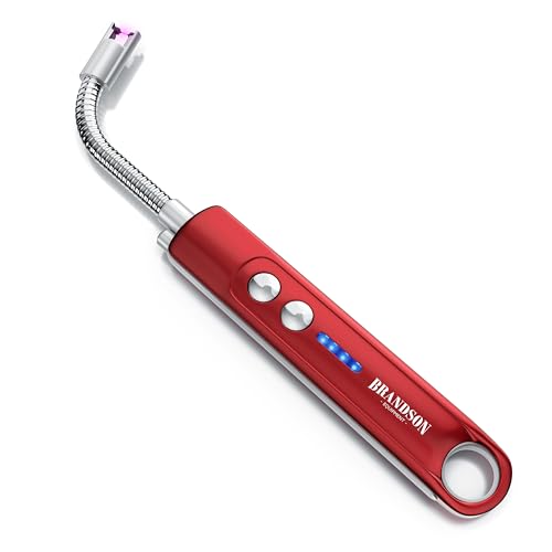Brandson - Feuerzeug elektrisch - Stabfeuerzeug Lichtbogen mit Akku - USB aufladbar - Kaminanzünder für Küche Kerzen Gasherde Grill Kamin Brandson - Feuerzeug elektrisch - Stabfeuerzeug Lichtbogen mit Akku - USB aufladbar - Kaminanzünder für Küche Kerzen Gasherde Grill Kamin von Brandson