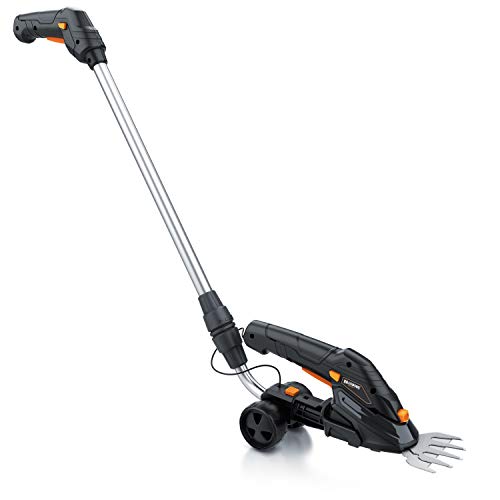 Brandson - Grasschere mit Akku 7,2V 2000mA/h, Elektrische Garten Strauchschere, Rasenschere inkl. Teleskopstange 90-130 cm mit Rädern, Ladegerät und 2000 mAh Akku, 1 x Grasmesser und 1 x Strauchmesser Brandson - Grasschere mit Akku 7,2V 2000mA/h, Elektrische Garten Strauchschere, Rasenschere inkl. Teleskopstange 90-130 cm mit Rädern, Ladegerät und 2000 mAh Akku, 1 x Grasmesser und 1 x Strauchmesser von Brandson
