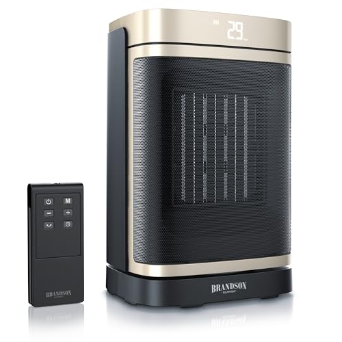 Brandson - Heizlüfter energiesparend leise - Oszillation - mit Fernbedienung - Preisträger - ECO Modus - 2 Stufen - Kindersicherung - Timer - Heizung Keramik Heater - Bad Wohnzimmer Büro Kinderzimmer Brandson - Heizlüfter energiesparend leise - Oszillation - mit Fernbedienung - Preisträger - ECO Modus - 2 Stufen - Kindersicherung - Timer - Heizung Keramik Heater - Bad Wohnzimmer Büro Kinderzimmer von Brandson