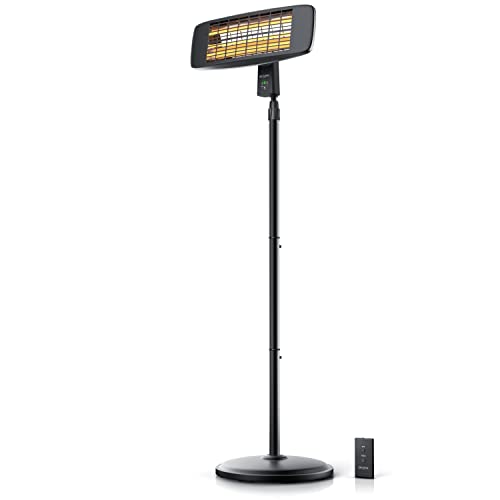 Brandson - Infrarot Heizstrahler mit Fernbedienung - Heizlüfter Terrassenheizstrahler - 3 Leistungsstufen Heizelemente - Inkl. Fernbedienung - LED Power-Indikator - Wandhalterung Brandson - Infrarot Heizstrahler mit Fernbedienung - Heizlüfter Terrassenheizstrahler - 3 Leistungsstufen Heizelemente - Inkl. Fernbedienung - LED Power-Indikator - Wandhalterung von Brandson