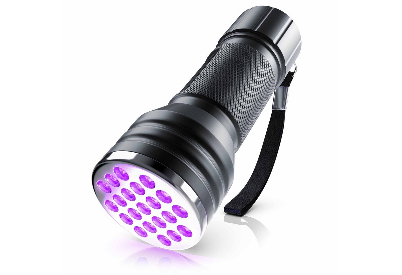 Brandson LED Taschenlampe, UV Schwarzlicht Lampe Bernsteindetektor, Ultraviolett Leuchte 21x LEDs von Brandson