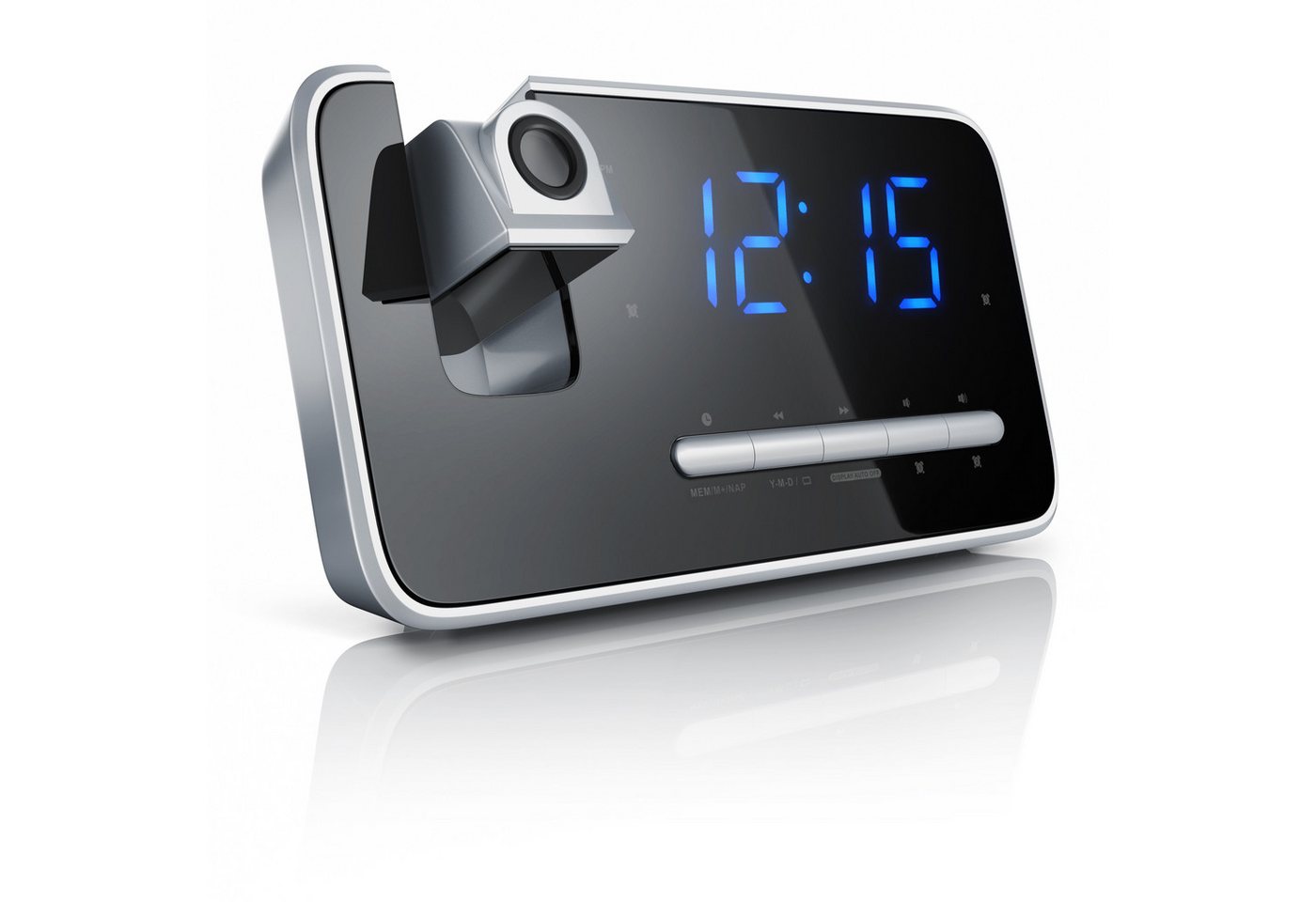 Brandson Radiowecker FM Radio Wecker, Projektionsanzeige, 4,7" LED-Display, Auto/OFF-Dimmer Brandson Radiowecker FM Radio Wecker, Projektionsanzeige, 4,7" LED-Display, Auto/OFF-Dimmer von Brandson