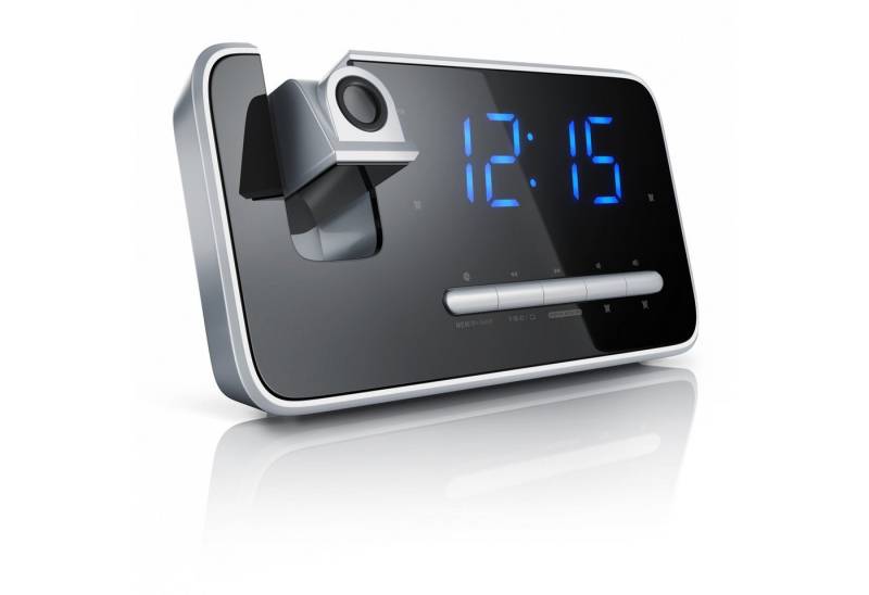 Brandson Radiowecker FM Radio Wecker, Projektionsanzeige, 4,7" LED-Display, Auto/OFF-Dimmer von Brandson