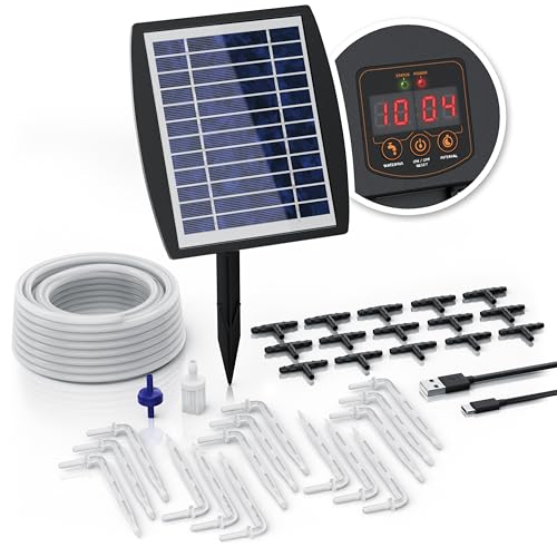 Brandson - Solar Bewässerungssystem mit Computer – automatische Tröpfchenbewässerung – nachhaltig mit Solarmodul – Set mit 35 Teilen – bis zu 15 Topfpflanzen - Bewässerung Garten Balkon Terrasse Brandson - Solar Bewässerungssystem mit Computer – automatische Tröpfchenbewässerung – nachhaltig mit Solarmodul – Set mit 35 Teilen – bis zu 15 Topfpflanzen - Bewässerung Garten Balkon Terrasse von Brandson