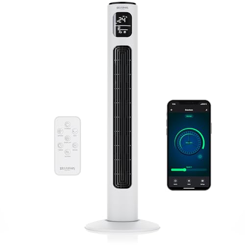Brandson - Turmventilator ECO mit DC Motor - sehr leise – Wlan Smart Home mit App/WiFi Alexa Sprachsteuerung – Ventilator mit Oszillation – Preisträger 2025 Brandson - Turmventilator ECO mit DC Motor - sehr leise – Wlan Smart Home mit App/WiFi Alexa Sprachsteuerung – Ventilator mit Oszillation – Preisträger 2025 von Brandson
