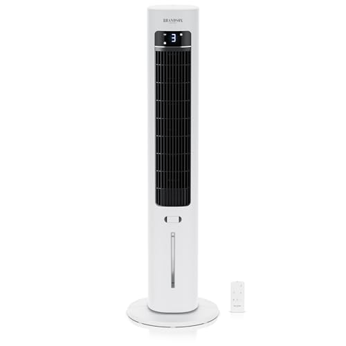 Brandson - Turmventilator mit Wasserkühlung 5 in 1 - Display - Preisträger 2025 - Verdunstungskühler - Luftkühler - Ventilator - mobile Klimaanlage ohne Abluftschlauch - leise - 3L Wassertank Brandson - Turmventilator mit Wasserkühlung 5 in 1 - Display - Preisträger 2025 - Verdunstungskühler - Luftkühler - Ventilator - mobile Klimaanlage ohne Abluftschlauch - leise - 3L Wassertank von Brandson