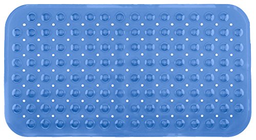 Badewanneneinlage Duscheinlage Duschmatte mit Noppen - Rechteckig - Blau-Transparent - ca. 70 x 38 cm - von Brandseller von Brandsseller