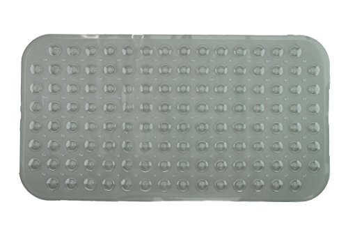 Badewanneneinlage Duscheinlage Duschmatte mit Noppen - Rechteckig - Grau-Transparent - ca. 70 x 38 cm - von Brandseller von Brandsseller
