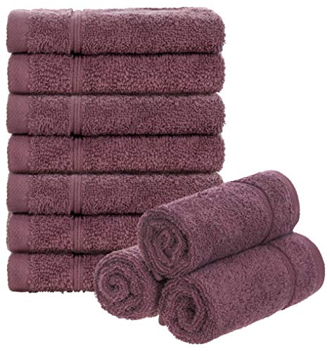 Brandsseller 10er Set Seiftuch 30 x 30 cm Waschlappen Frottier Seiflappen Gästehandtuch mit Aufhänger Baumwolle 470 g/m² Bad Haushalt - Beere von Brandsseller