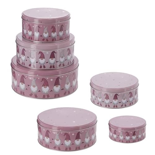 Brandsseller 3er Set Keksdose Plätzchendose Gebäckdose Metall | Wichtel rosa Brandsseller 3er Set Keksdose Plätzchendose Gebäckdose Metall | Wichtel rosa von Brandsseller