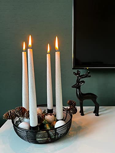 Brandsseller Adventskranz Ø 20,5 cm | Weihnachtskranz | Kerzenhalter | Adventskorb | Weihnachtsdeko | Metall | Schwarz Brandsseller Adventskranz Ø 20,5 cm | Weihnachtskranz | Kerzenhalter | Adventskorb | Weihnachtsdeko | Metall | Schwarz von Brandsseller