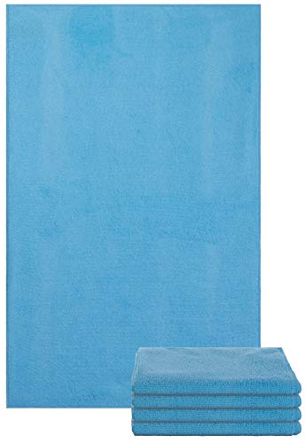 Brandsseller Allzwecktücher 5er Set Mikrofaser Wischtuch Trockentuch ca.45x65 cm Hellblau von Brandsseller