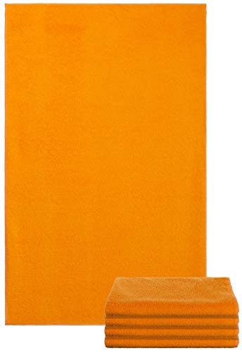 Brandsseller Allzwecktücher 5er Set Mikrofaser Wischtuch Trockentuch ca.45x65 cm Orange von Brandsseller