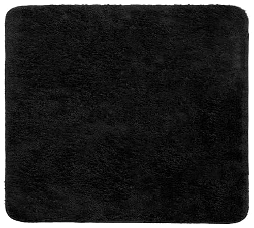Brandsseller Badematte 50x50 cm Badteppich Badvorleger Badezimmerteppich Duschvorleger Schwarz von Brandsseller