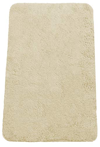 Brandsseller Badematte 50x80 cm Badezimmerteppich Badvorleger Badeteppich Beige von Brandsseller