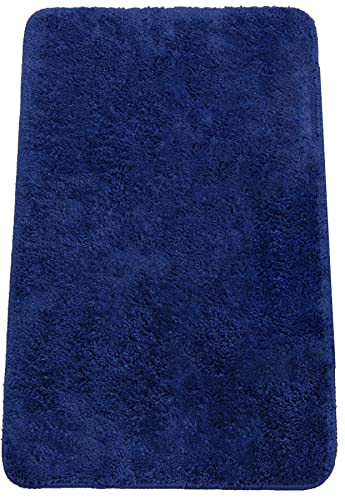 Brandsseller Badematte 60x90 cm Badezimmerteppich Badvorleger Badeteppich Blau von Brandsseller