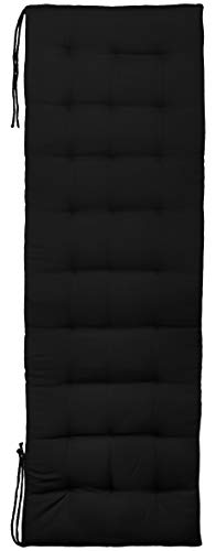 Brandsseller Bankkissen 120x40x4 cm Sitzkissen Polster Bankauflage mit Haltebändern Sitzpolster für Indoor Outdoor gesteppt - Schwarz Brandsseller Bankkissen 120x40x4 cm Sitzkissen Polster Bankauflage mit Haltebändern Sitzpolster für Indoor Outdoor gesteppt - Schwarz von Brandsseller