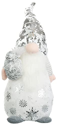 Brandsseller Weihnachtswichtel 42 cm mit LED – Skandinavische Figur, detailreicher Gnom als dekorative Winterdeko für Tisch, Fenster & Wohnzimmer von Brandsseller