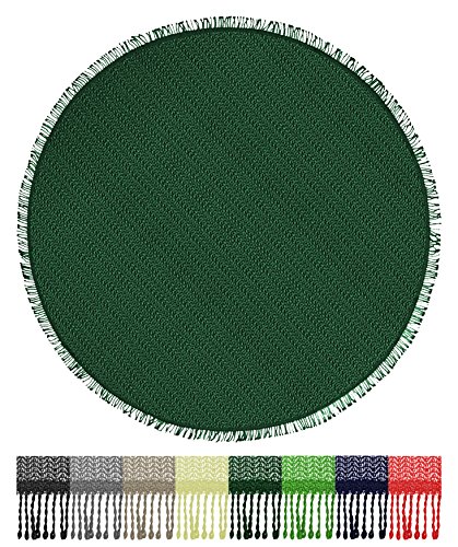 Brandsseller Gartentischdecke Tischdecke - wetterfest und rutschfest für Garten, Balkon und Camping - Rund 160 cm - Farbe: Grün von Brandsseller