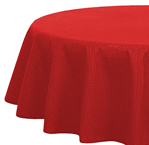 Brandsseller - Gartentischdecke geschäumt - wetterfeste und rutschfeste Tischdecke für Garten Balkon und Camping (Oval 160x220 cm, Rot) von Brandsseller