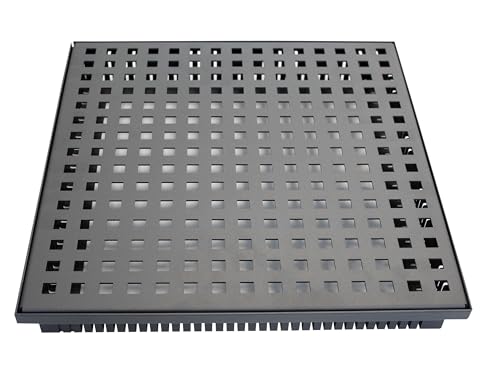 Brandsseller Magnelis Terrassenrost Set Kantfuchs24 PRO Style 40x40x5 cm Komplett Wasserrinne + Trittblech langlebig korrosionsgeschützt wartungsarm für Terrassen und Fassaden RAL-7016 Anthrazit von Brandsseller