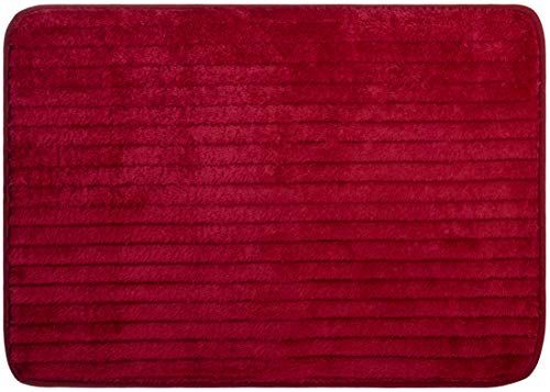 Brandsseller Mikrofaser Badmatte 50x70 cm Home Badteppich Badewannenvorleger Duschvorleger 100% Polyester Rot von Brandsseller