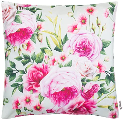 Brandsseller Outdoor Dekokissen Gartenkissen ca. 45 x 45 cm Blumenkissen Vintage Loungekissen - Reißverschluss - Wasser und Schmutzabweisend Motiv 2 von Brandsseller