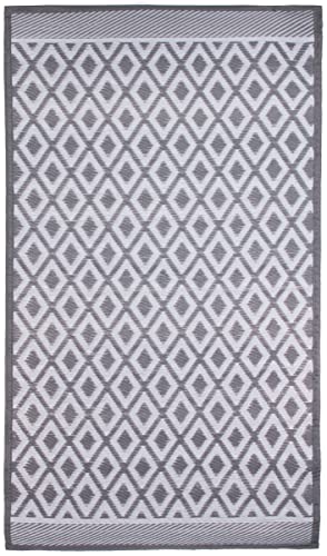 Brandsseller Outdoor Teppich 90x150 cm – Wetterfest & Schimmelresistent – In- & Outdoor Teppich für Garten, Balkon, Terrasse, Camping - Pflegeleicht & Robust Weiß/Hellgrau Motiv 2 Brandsseller Outdoor Teppich 90x150 cm – Wetterfest & Schimmelresistent – In- & Outdoor Teppich für Garten, Balkon, Terrasse, Camping - Pflegeleicht & Robust Weiß/Hellgrau Motiv 2 von Brandsseller
