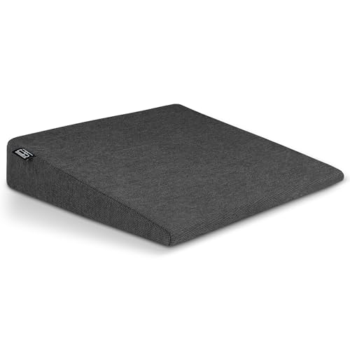 Brandsseller Sitzkeilkissen Stuhlkissen Autositzkissen Bürostuhlkissen - 38 cm x 38 x 8/2 cm Schwarz von Brandsseller